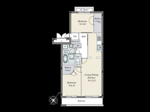 神宮前プリンスハイツ 間取図(平面図) 間取図(平面図)
