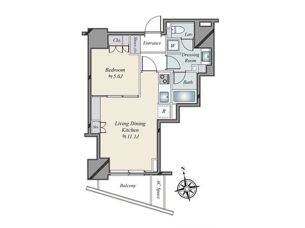 ザ・パークハウス西麻布レジデンス 間取図(平面図)