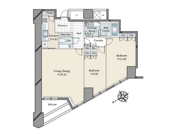 青山ザ・タワー 間取図(平面図) 青山ザ・タワー 間取図(平面図)
