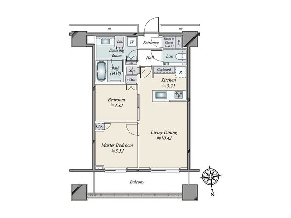 WORLD TOWER RESIDENCE 間取図(平面図)