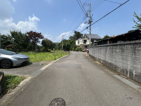 守谷市高野 土地 前面道路含む外観 守谷市高野 土地 前面道路含む外観