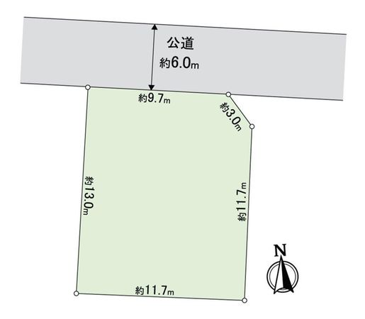 我孫子市中峠 土地 区画図