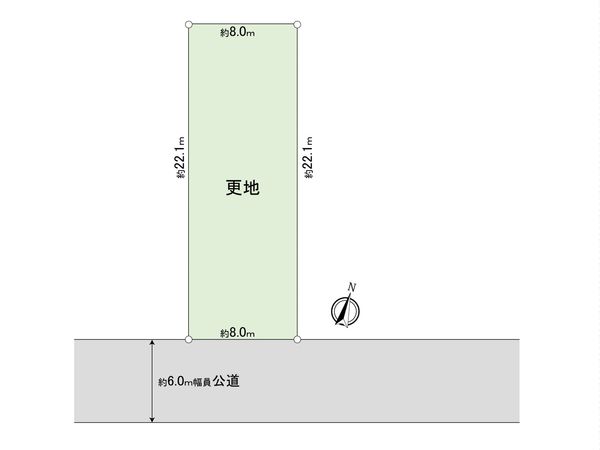 取手市戸頭8丁目 土地 区画図 区画図