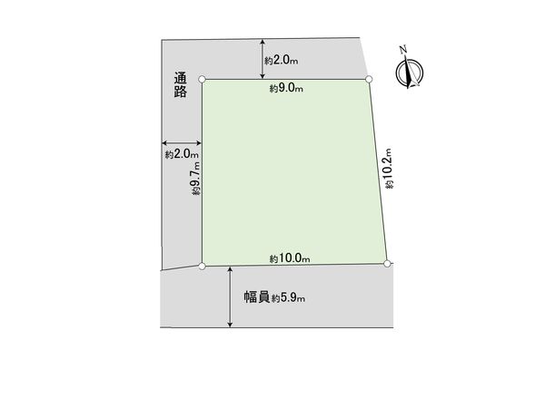 取手市台宿1丁目 土地 区画図