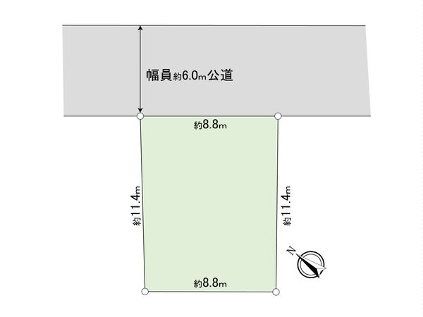 龍ケ崎市松葉4丁目 土地 区画図 区画図