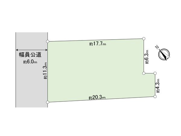 取手市戸頭 土地 区画図 取手市戸頭 土地 区画図