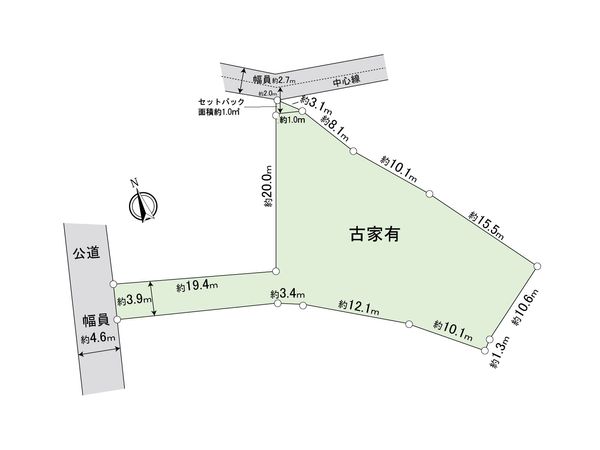 取手市戸頭 土地 区画図 区画図
