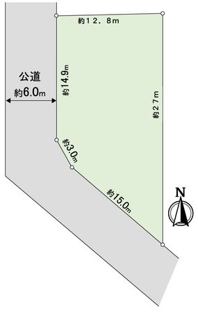 柏市布施新町4丁目 土地 区画図