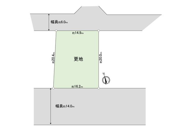 取手市紫水2丁目 土地 区画図 区画図