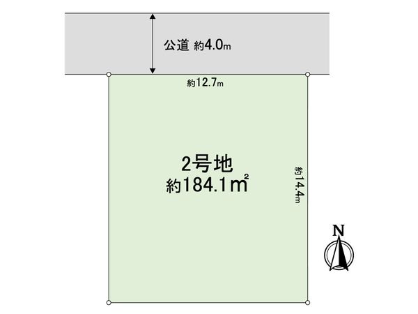 我孫子市高野山 土地 2区画 区画図