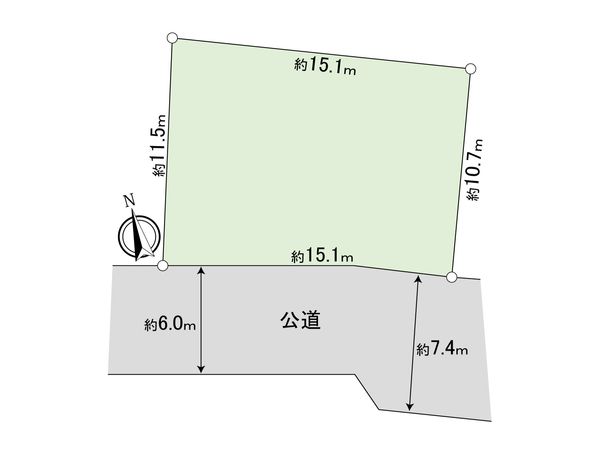 我孫子市つくし野1丁目 土地 区画図