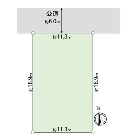 取手市戸頭3丁目 土地 区画図 区画図