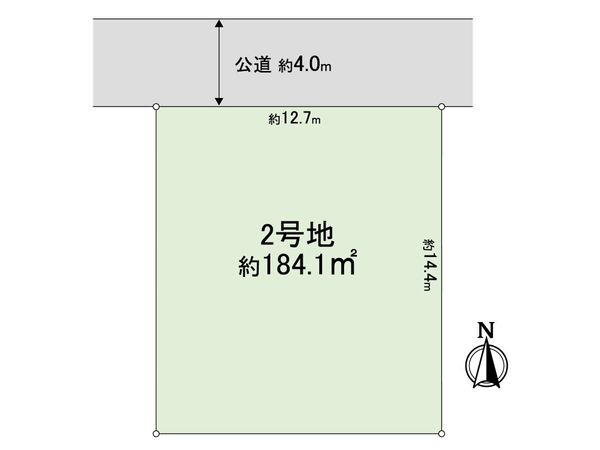 我孫子市高野山 土地 2区画 区画図 我孫子市高野山 土地 2区画 区画図