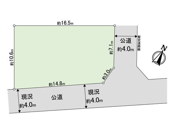 我孫子市並木7丁目 土地 区画図