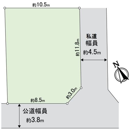 我孫子市下ケ戸 土地 区画図 我孫子市下ケ戸 土地 区画図