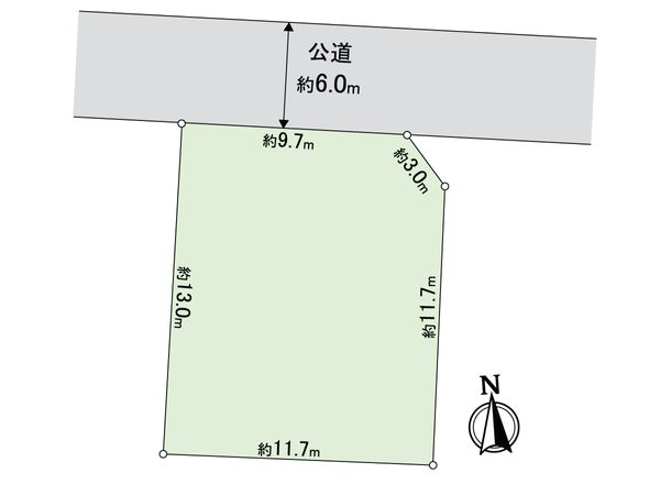 我孫子市中峠 土地 区画図 我孫子市中峠 土地 区画図