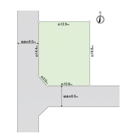 守谷市久保ケ丘4丁目 土地 区画図 守谷市久保ケ丘4丁目 土地 区画図