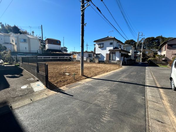 取手市本郷4丁目 土地A区画 前面道路含む外観 取手市本郷4丁目 土地A区画 前面道路含む外観