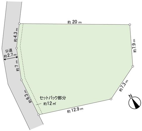 我孫子市緑1丁目 土地 区画図 我孫子市緑1丁目 土地 区画図