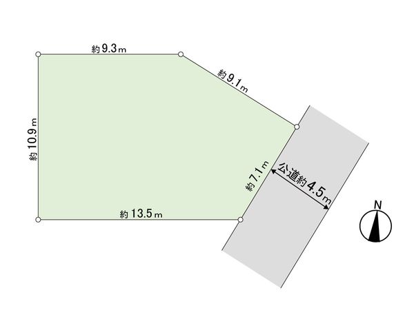 我孫子市高野山 土地 区画図 我孫子市高野山 土地 区画図