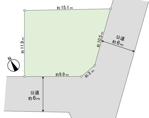 我孫子市つくし野6丁目 土地 区画図 我孫子市つくし野6丁目 土地 区画図
