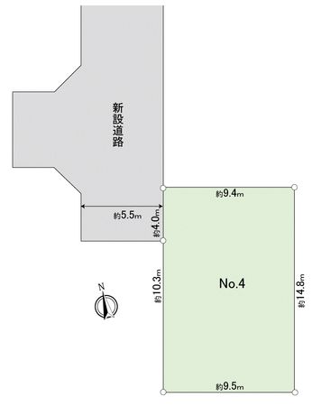 我孫子市高野山 土地 4区画 区画図 我孫子市高野山 土地 4区画 区画図