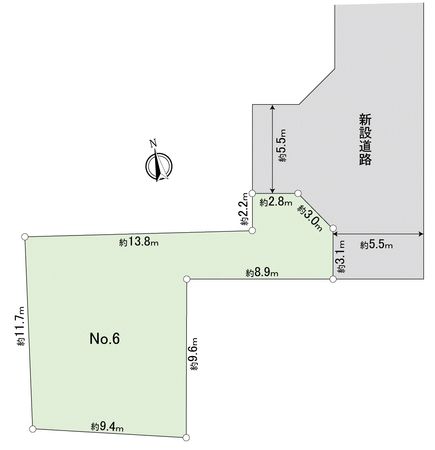 我孫子市高野山 土地 6区画 区画図 我孫子市高野山 土地 6区画 区画図