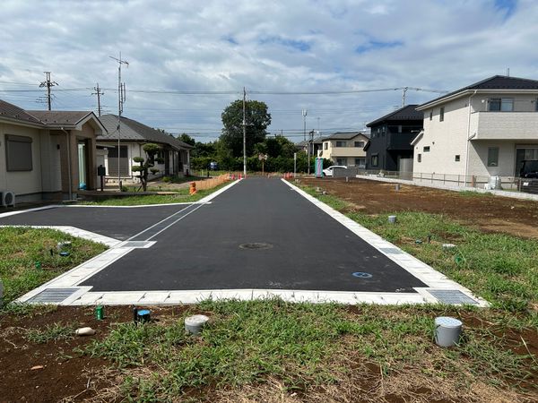 我孫子市高野山 土地 6区画 前面道路含む外観 我孫子市高野山 土地 6区画 前面道路含む外観