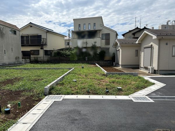 我孫子市高野山 土地 6区画 前面道路含む外観