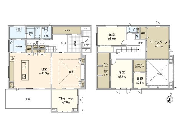 取手市桜が丘1丁目 戸建 間取図(平面図) 取手市桜が丘1丁目 戸建 間取図(平面図)