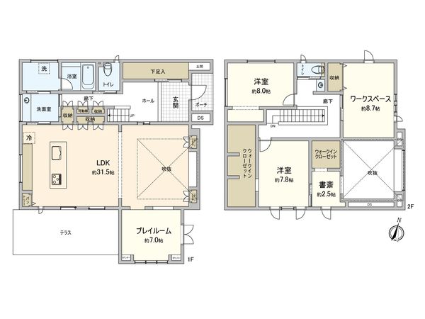 取手市桜が丘1丁目 戸建 間取図(平面図) 取手市桜が丘1丁目 戸建 間取図(平面図)