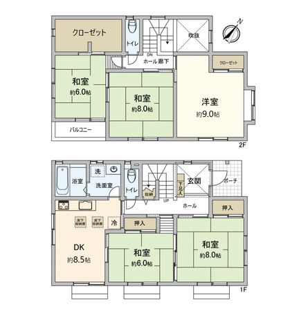 守谷市松並 戸建 間取図(平面図)