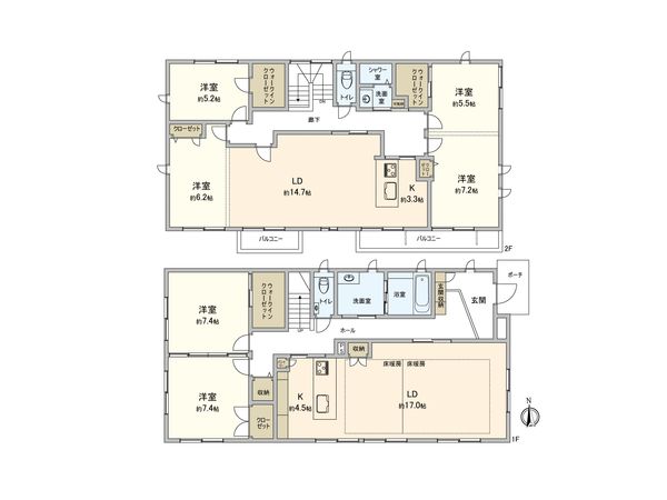 龍ケ崎市佐貫3丁目 戸建 間取図(平面図)