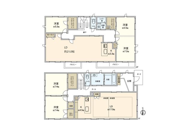 龍ケ崎市佐貫3丁目 戸建 間取図(平面図)