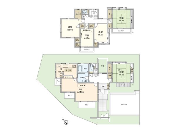 守谷市みずき野6丁目 戸建 間取図(平面図) 間取図(平面図)