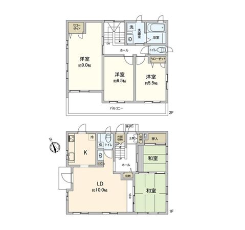 守谷市御所ケ丘4丁目 戸建 間取図(平面図) 守谷市御所ケ丘4丁目 戸建 間取図(平面図)