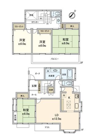 取手市桜が丘2丁目 戸建 間取図(平面図) 取手市桜が丘2丁目 戸建 間取図(平面図)