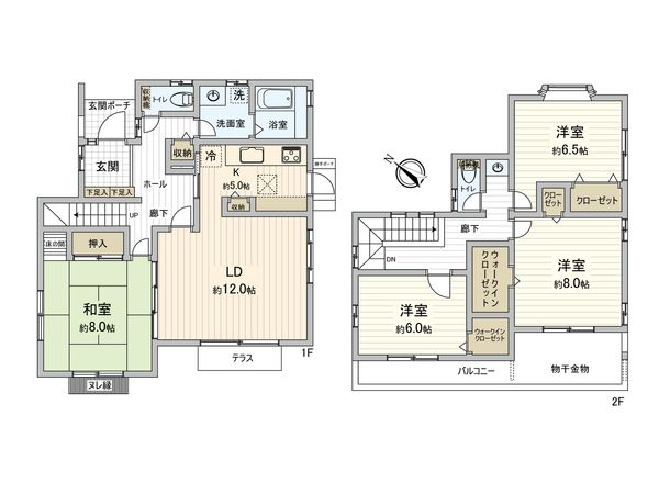 取手市桜が丘4丁目 戸建 間取図(平面図) 間取図(平面図)