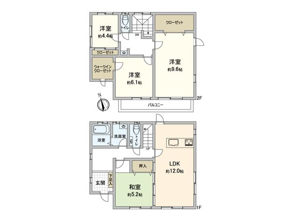 守谷市松前台6丁目 戸建 間取図(平面図) 間取図(平面図)