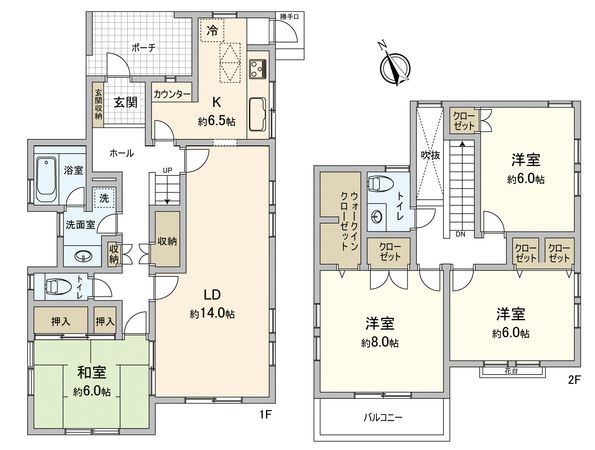 我孫子市南青山 戸建 間取図(平面図) 我孫子市南青山 戸建 間取図(平面図)