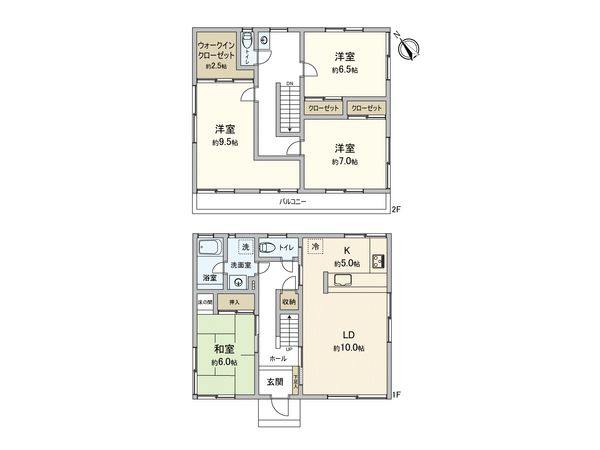 龍ケ崎市長山2丁目 戸建 間取図(平面図) 龍ケ崎市長山2丁目 戸建 間取図(平面図)