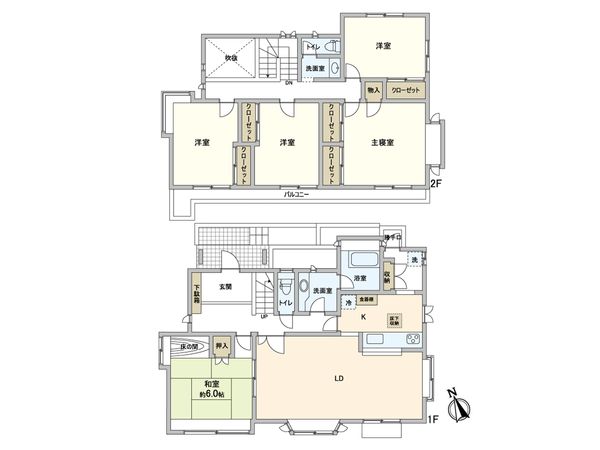 我孫子市久寺家2丁目 戸建 間取図(平面図)