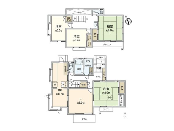 守谷市みずき野6丁目 戸建 間取図(平面図) 守谷市みずき野6丁目 戸建 間取図(平面図)