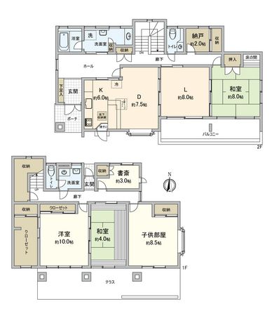 牛久市牛久町 戸建 間取図(平面図) 牛久市牛久町 戸建 間取図(平面図)