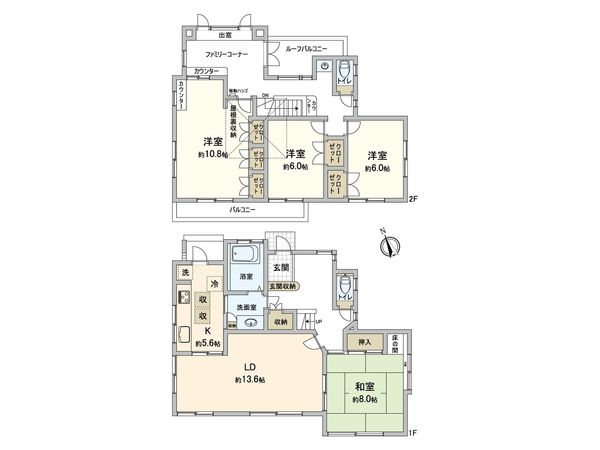 守谷市みずき野8丁目 戸建 間取図(平面図) 守谷市みずき野8丁目 戸建 間取図(平面図)
