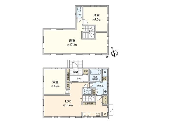 守谷市みずき野6丁目 戸建 間取図(平面図) 守谷市みずき野6丁目 戸建 間取図(平面図)