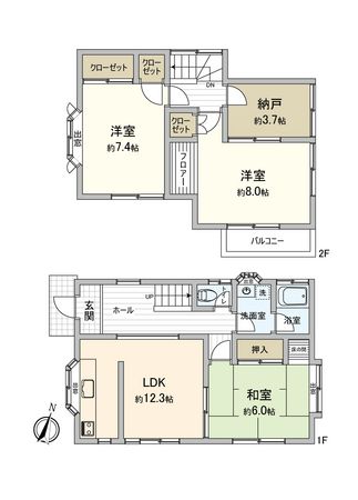 龍ケ崎市長山7丁目 戸建 間取図(平面図) 龍ケ崎市長山7丁目 戸建 間取図(平面図)