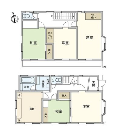 取手市椚木 戸建 間取図(平面図) 取手市椚木 戸建 間取図(平面図)