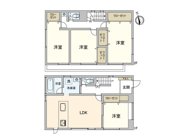 取手市宮和田 戸建 間取図(平面図) 取手市宮和田 戸建 間取図(平面図)