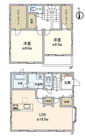 我孫子市南新木3丁目 戸建 間取図(平面図)